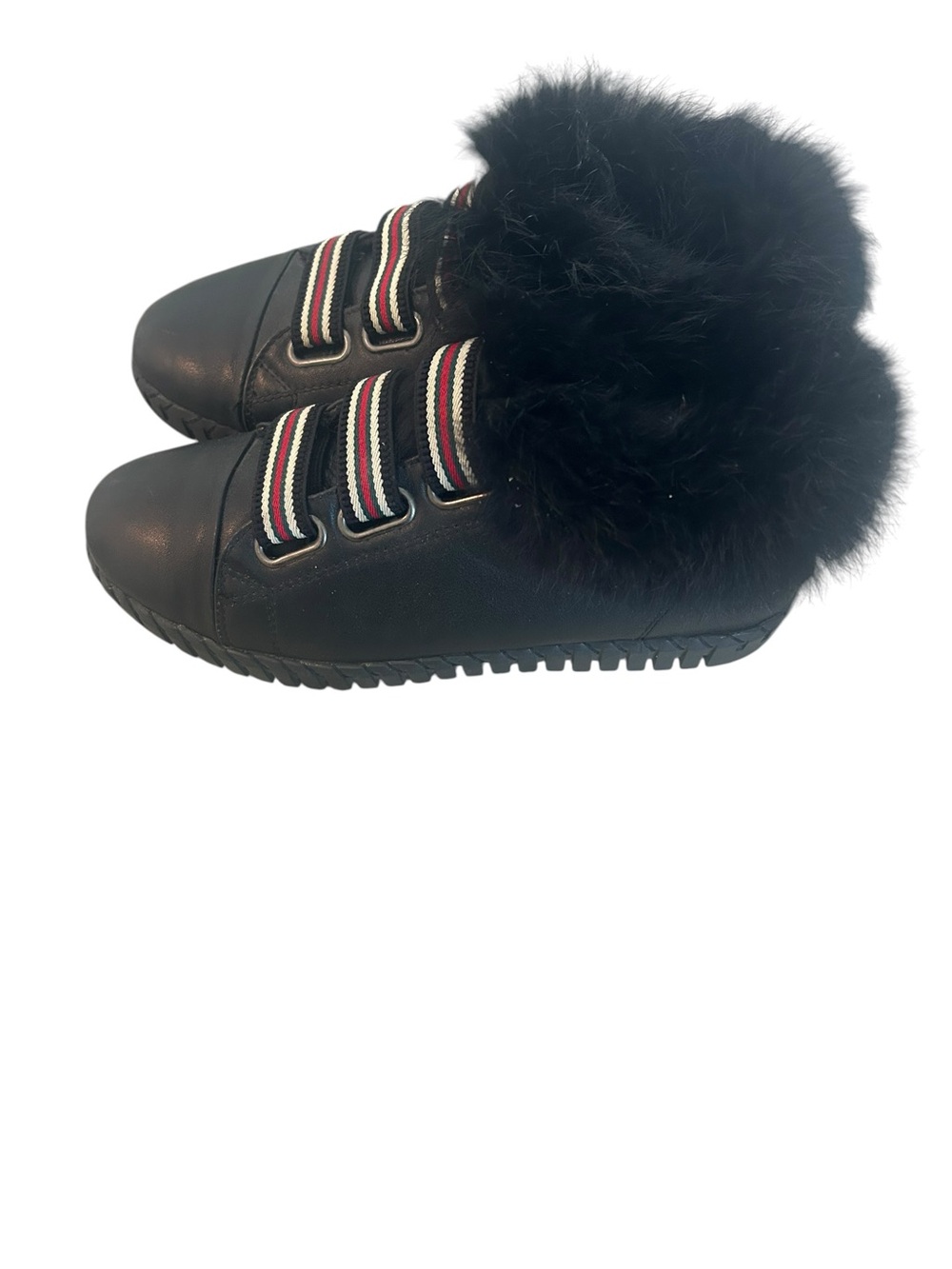 Bernie snd mev Black Fur Lined Slip-On Shoes size 39 or 8